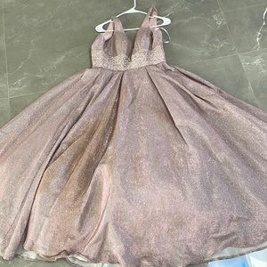 AS IT IS WORN ONCE PROM DRESS IN PINK